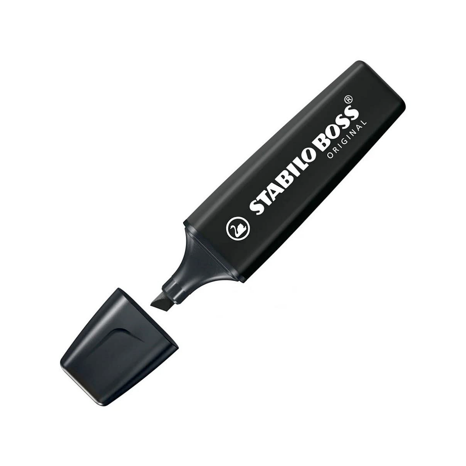 Destacador Stabilo Boss Original Negro 1