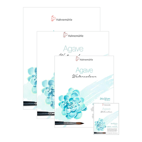 Block Acuarela Agave 290gr 12 Hojas - Hahnemühle