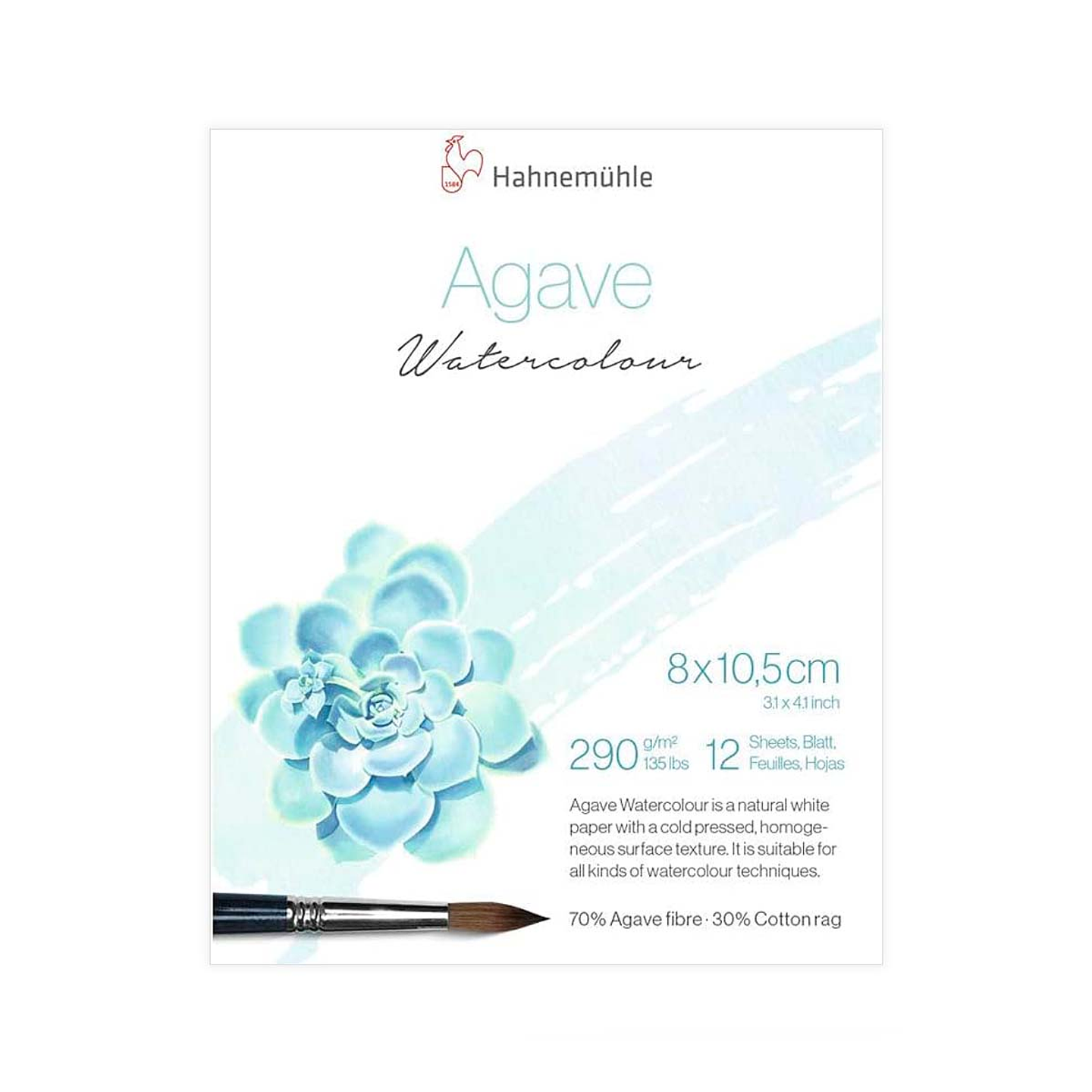 Block Acuarela Agave 290gr 12 Hojas - Hahnemühle 2
