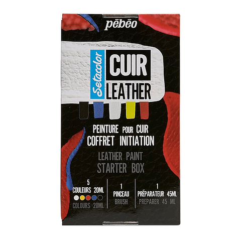 Pintura para Cuero Setacolor 5 Colores 20ml - Pebeo