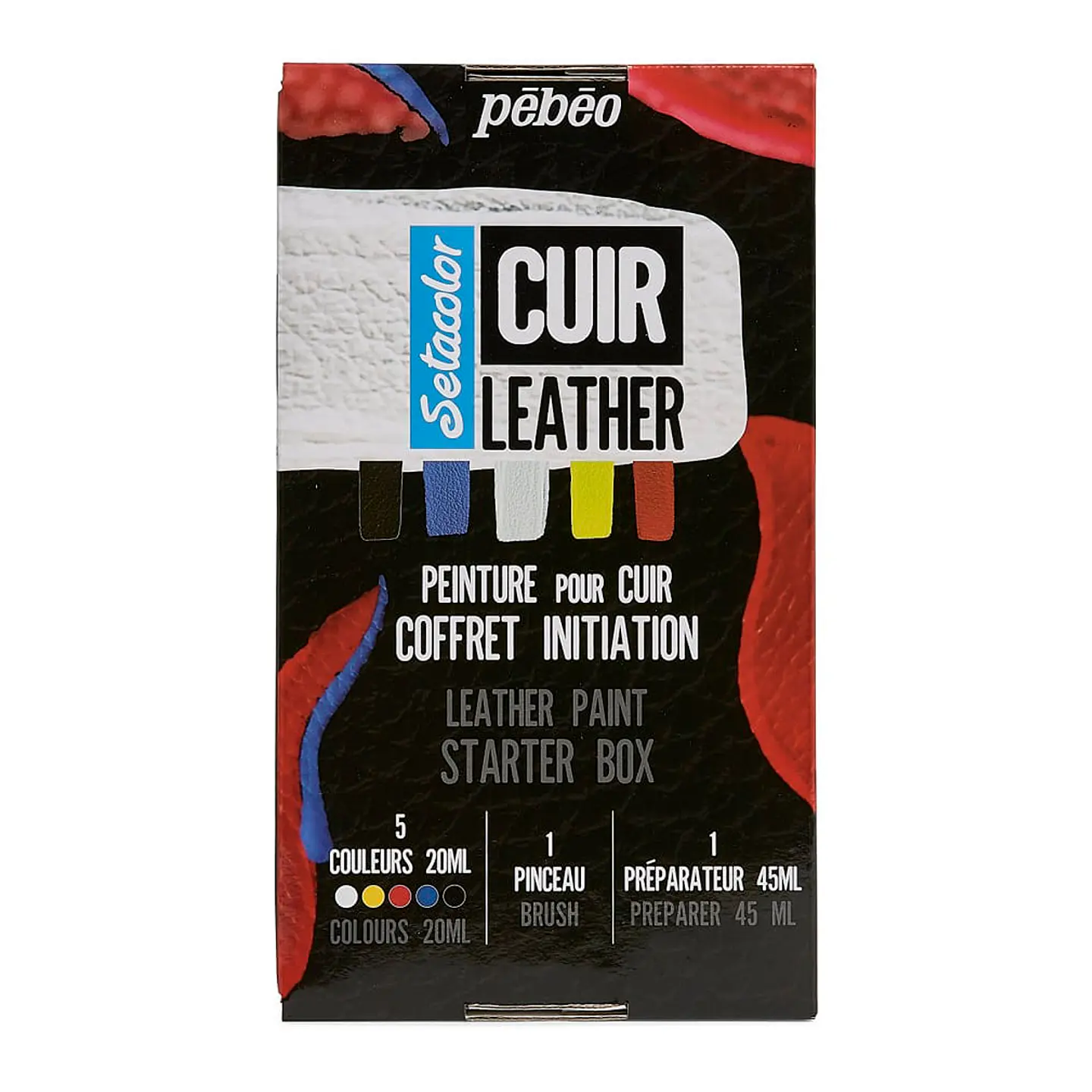 Pintura para Cuero Setacolor 5 Colores 20ml - Pebeo 1