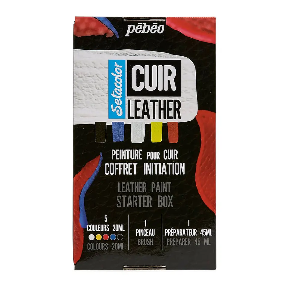 Pintura para Cuero Setacolor 5 Colores 20ml - Pebeo 1