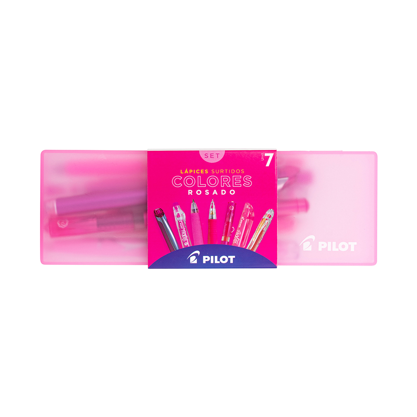 Set Pilot 7 Unidades Rosado 1