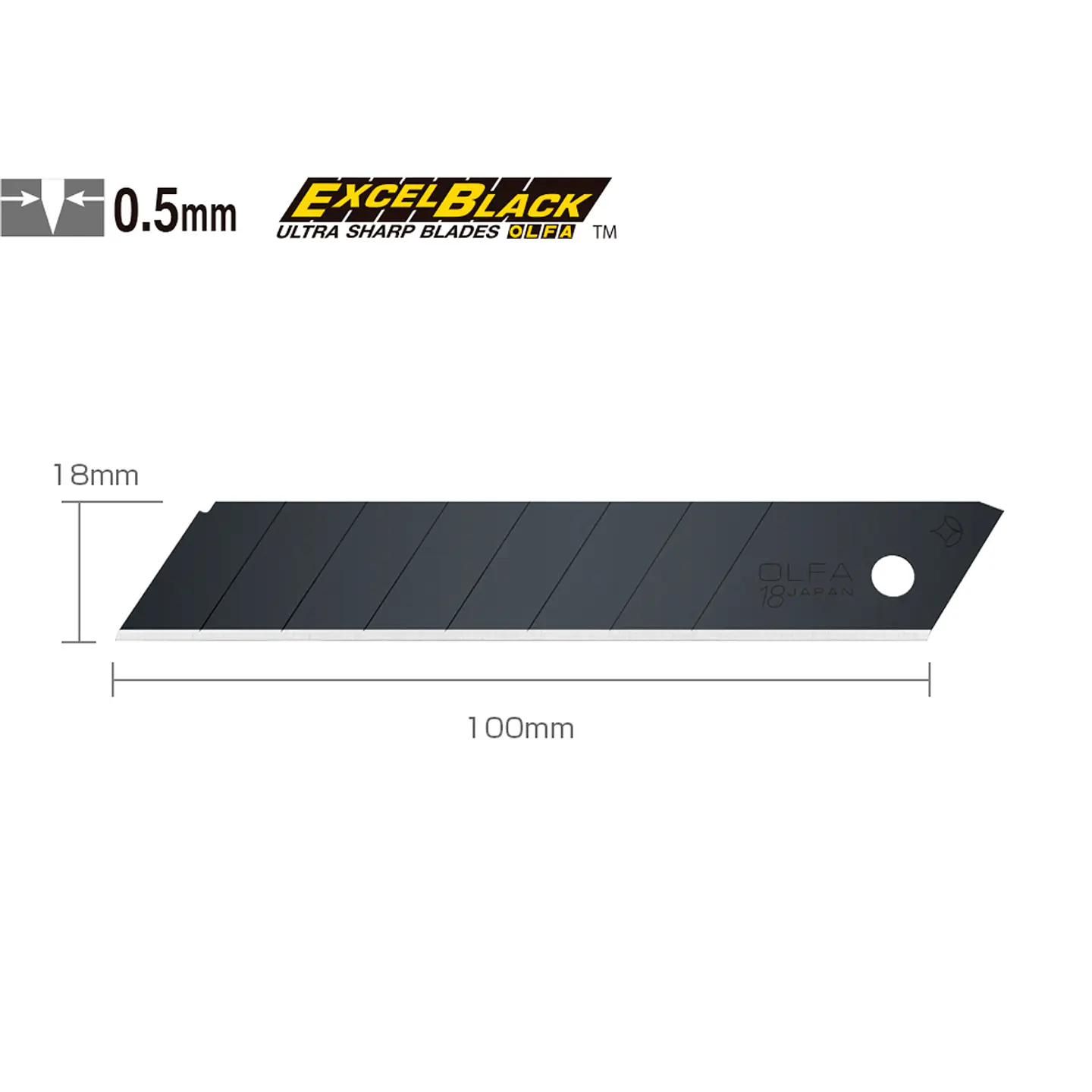 Repuesto Universal 18 mm. Negro 10 un LBB-10 2