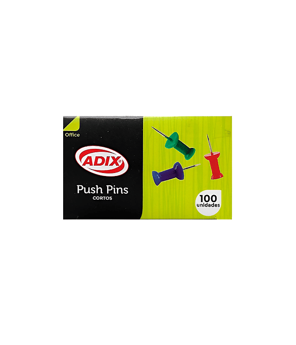 Push Pins Cortos 100Un - Adix