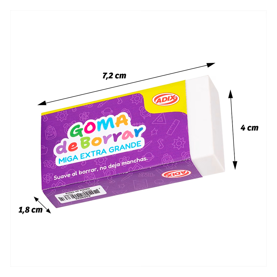 Goma de Borrar Miga Extra Grande 2