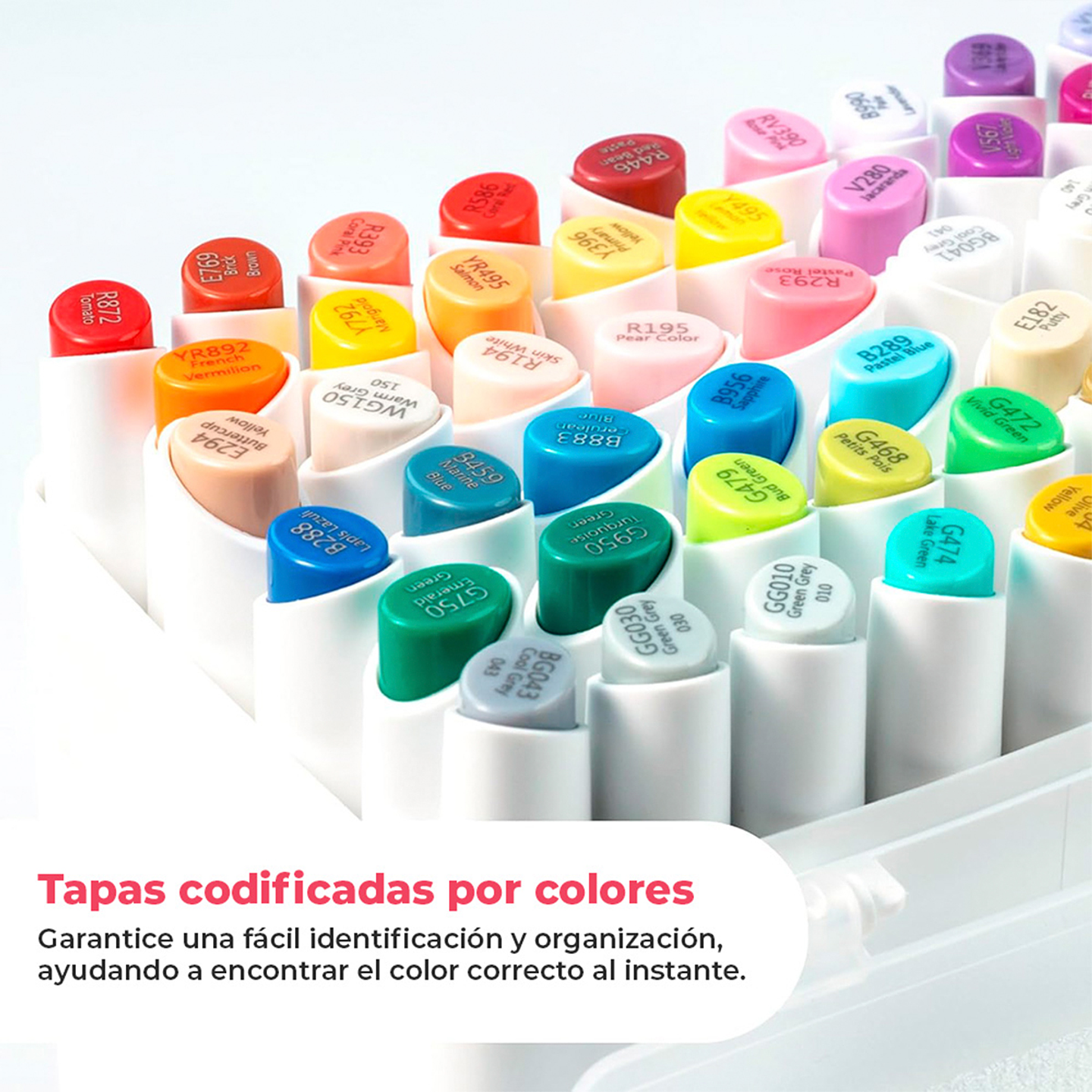 60 Marcadores Base Alcohol Mini Pincel Y Biselada Fina - Ohuhu 3