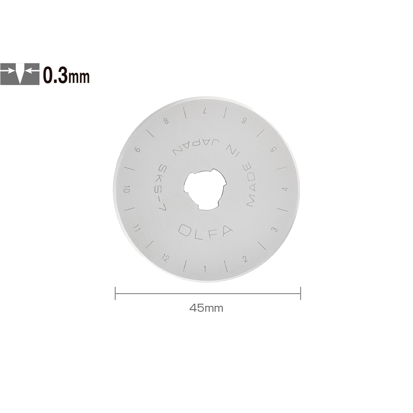 Repuesto Cuchillo Rotativo RTY-2 45mm 1un. 2
