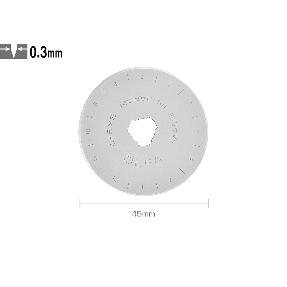 Repuesto Cuchillo Rotativo RTY-2 45mm 1un. 2