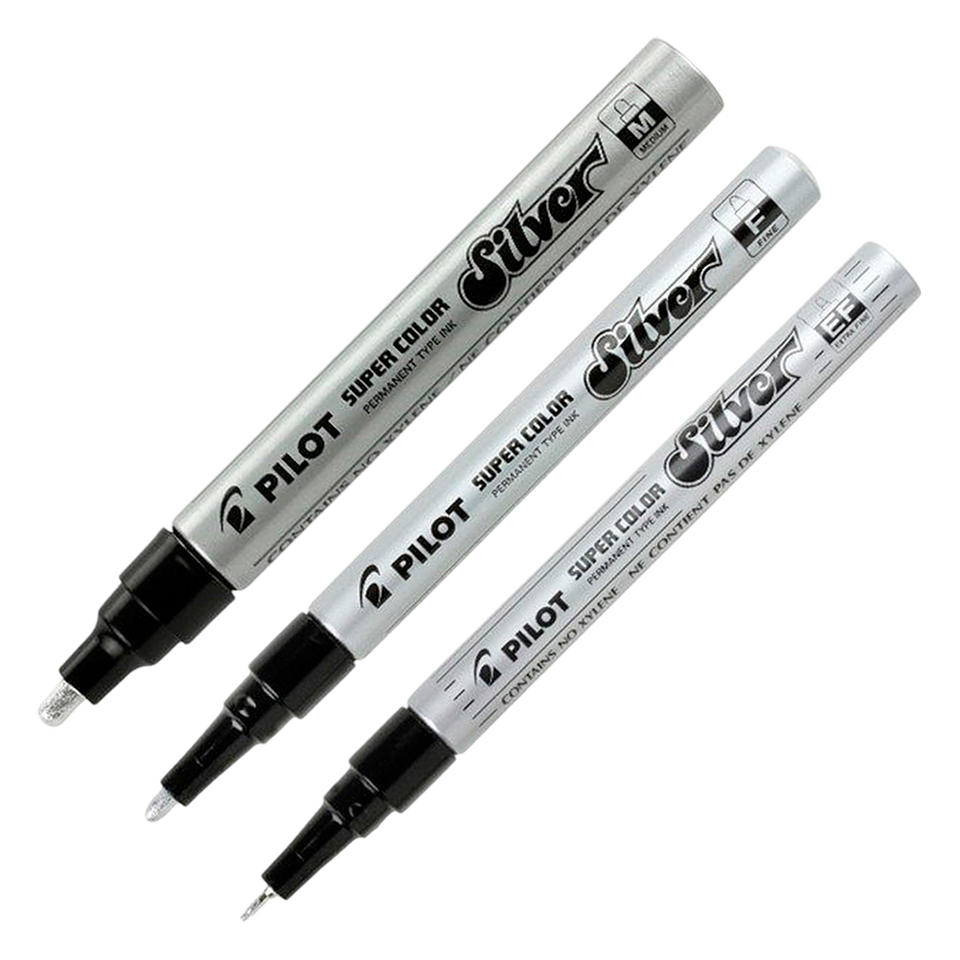 Marcadores Óleo Color Plata 1