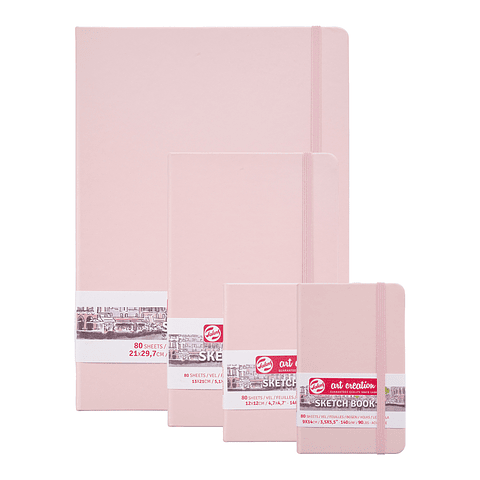 Libreta Sketchbook Rosa Pastel Lisa 140grs 80hjs - Art Creation
