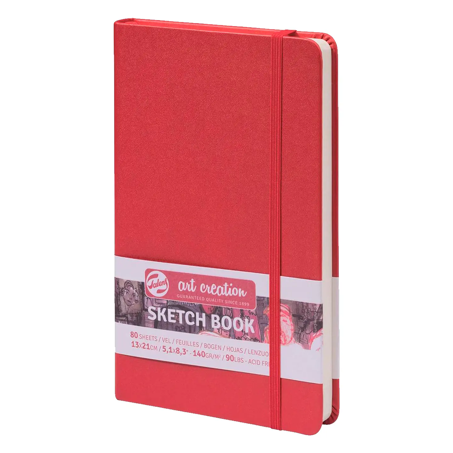Libreta Sketchbook Roja Lisa 140grs 80hjs - Art Creation 3