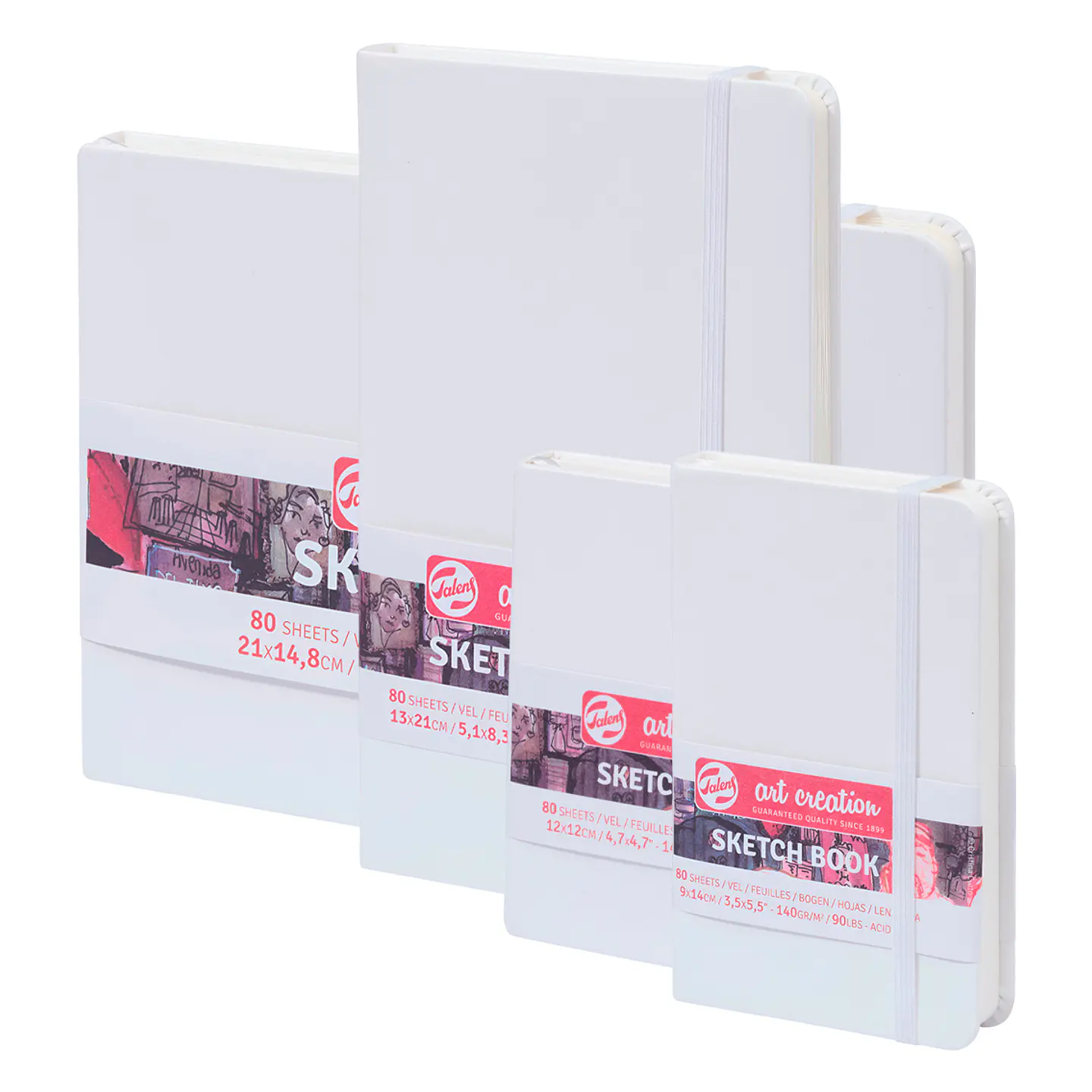 Libreta Sketchbook Blanca Lisa 140grs 80hjs - Art Creation 1