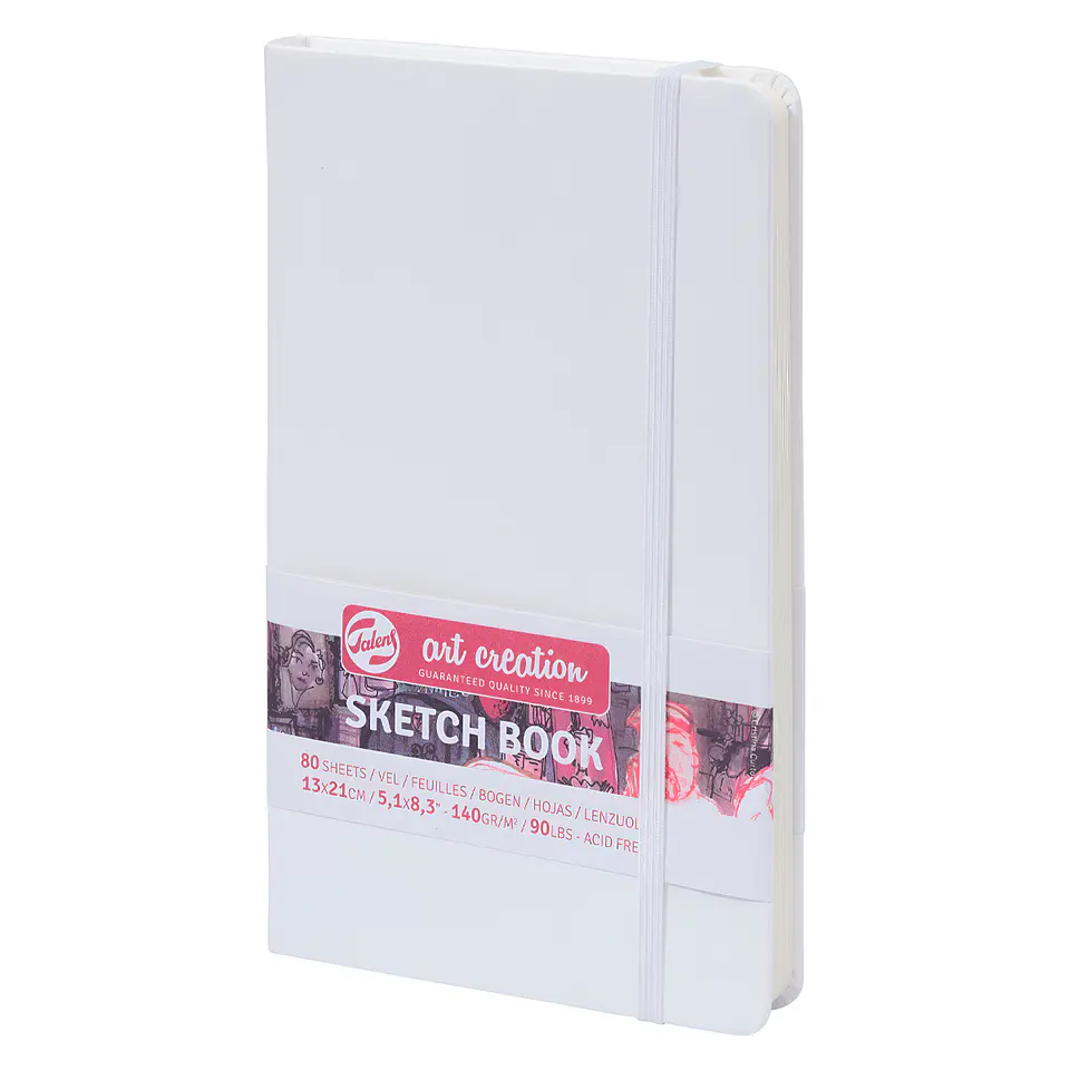 Libreta Sketchbook Blanca Lisa 140grs 80hjs - Art Creation 4