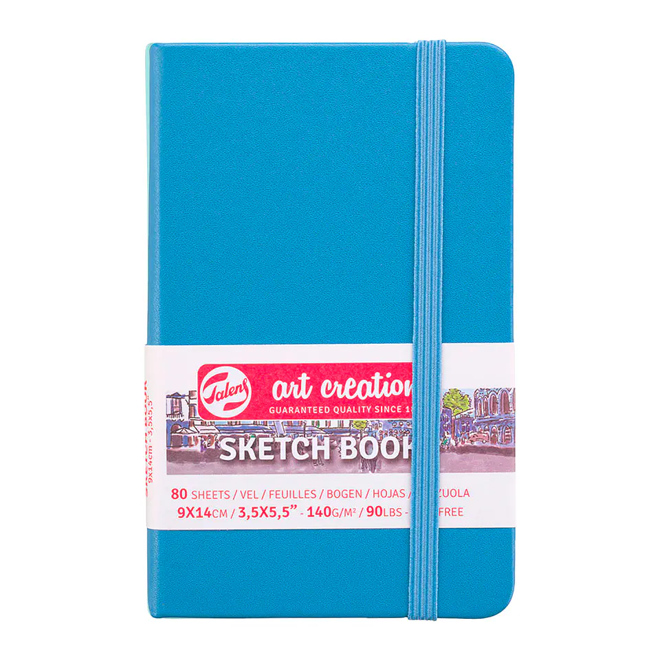 Libreta Sketchbook Azul Lago Lisa 140grs 80hjs - Art Creation 2