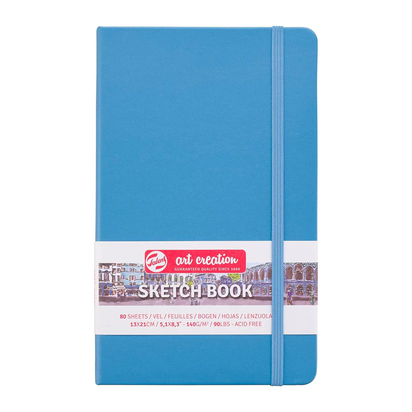 Libreta Sketchbook Azul Lago Lisa 140grs 80hjs - Art Creation 4