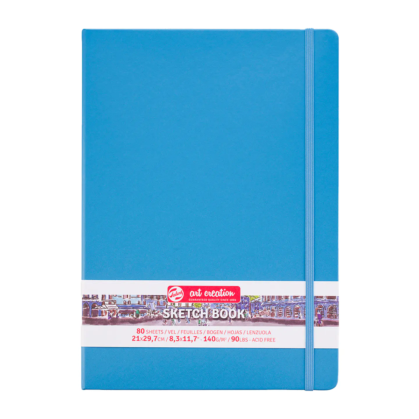 Libreta Sketchbook Azul Lago Lisa 140grs 80hjs - Art Creation 5