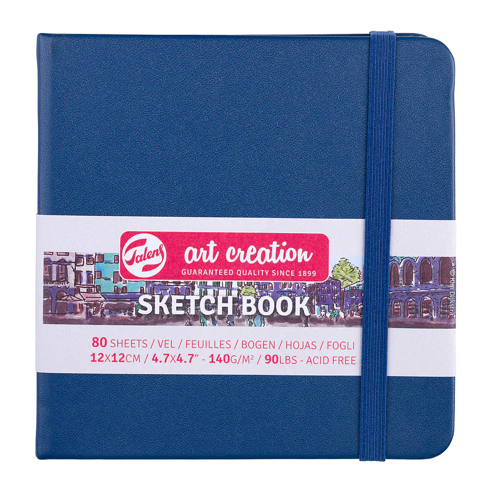 Libreta Sketchbook Azul Marino Lisa 140grs 80hjs - Art Creation 3
