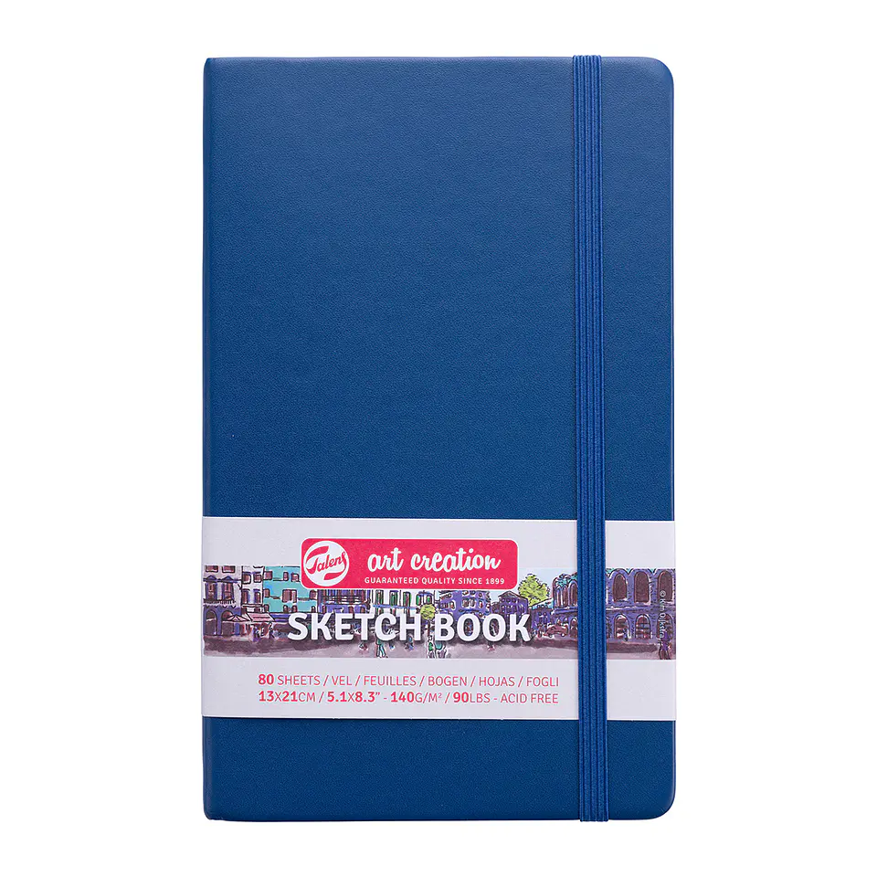 Libreta Sketchbook Azul Marino Lisa 140grs 80hjs - Art Creation 4