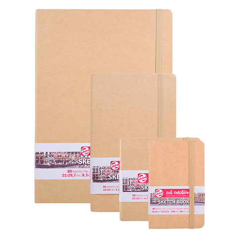 Libreta Sketchbook Kraft Lisa 140grs 80hjs - Art Creation
