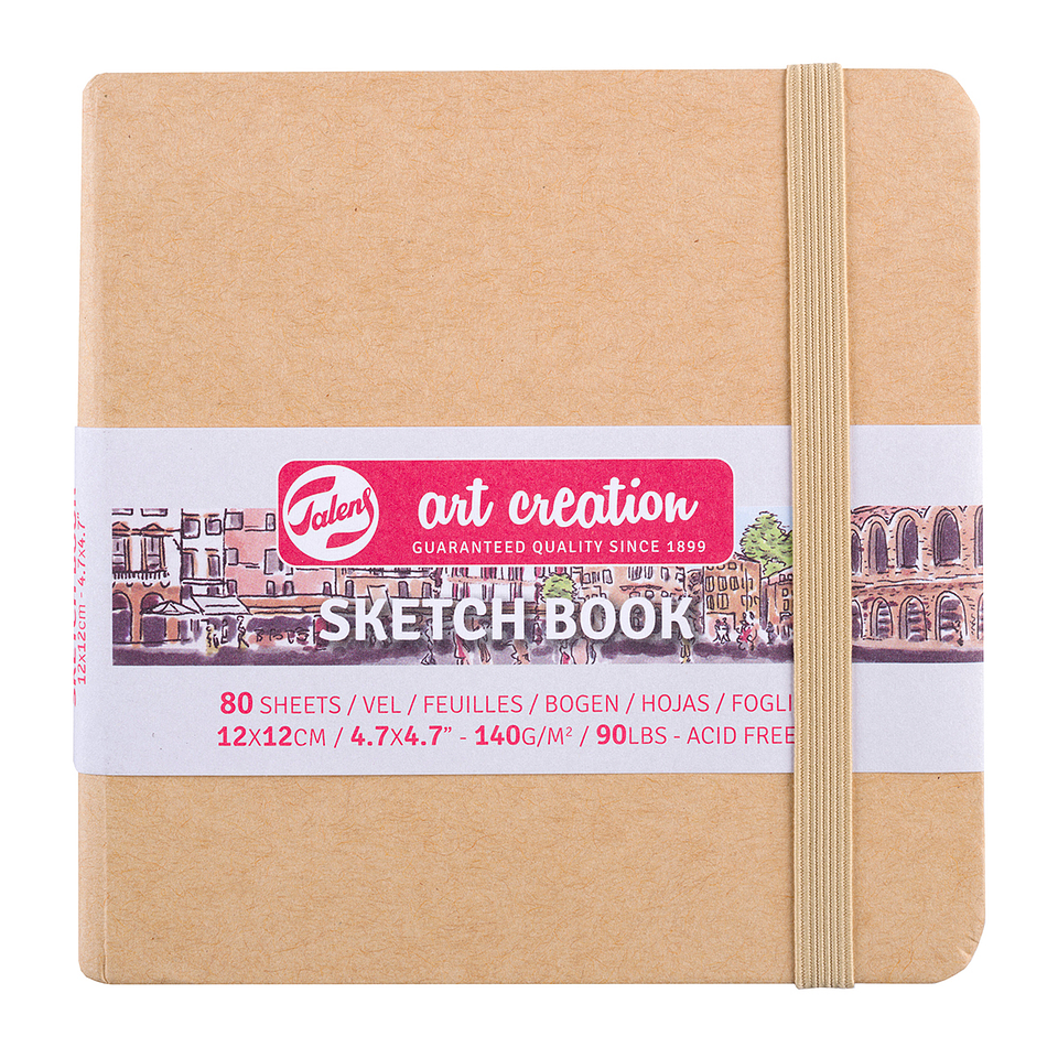 Libreta Sketchbook Kraft Lisa 140grs 80hjs - Art Creation 3