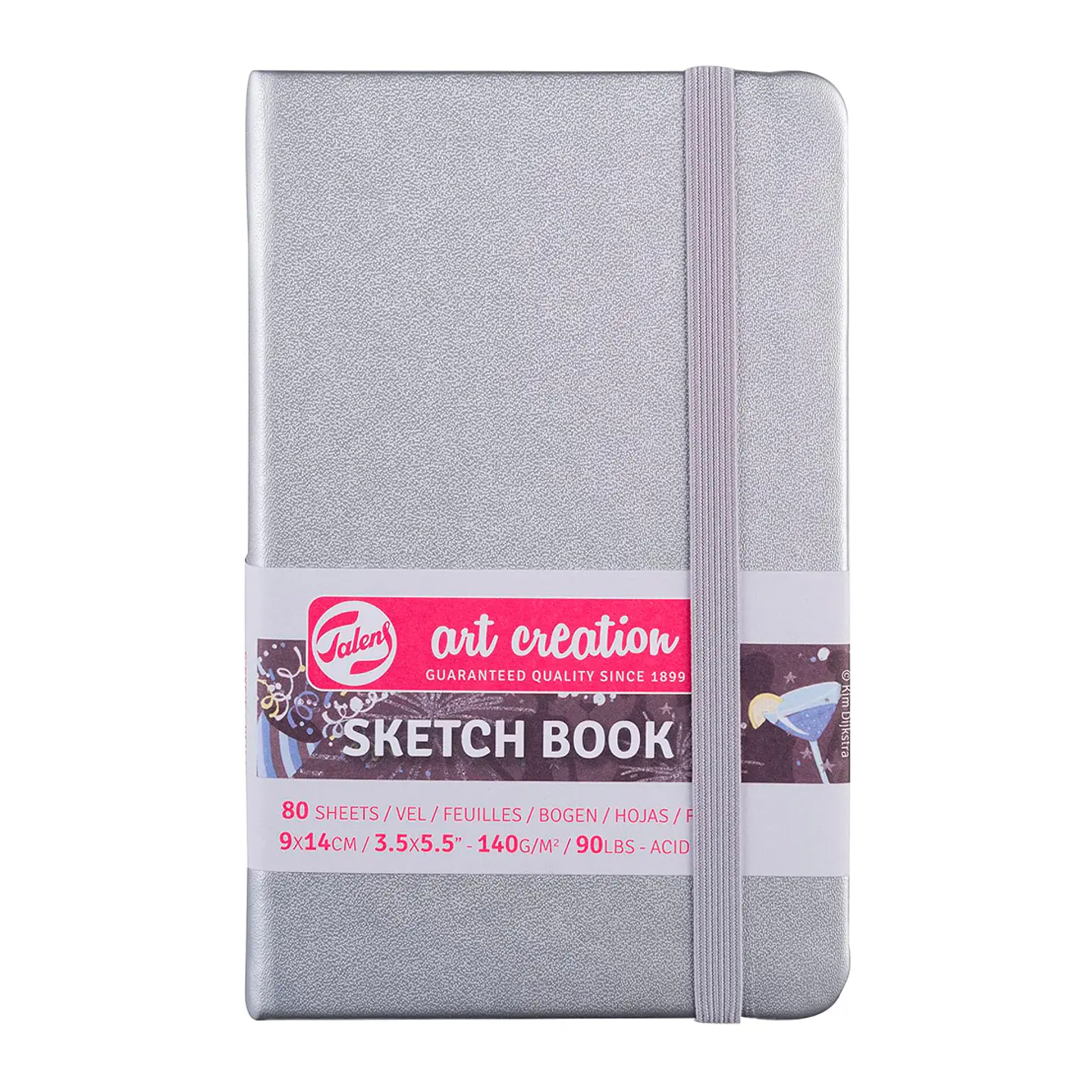 Libreta Sketchbook Plateada Lisa 140grs 80hjs - Art Creation 2