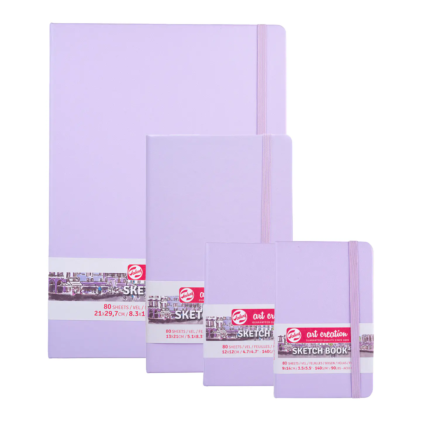 Libreta Sketchbook Violeta Pastel Lisa 140grs 80hjs - Art Creation 1