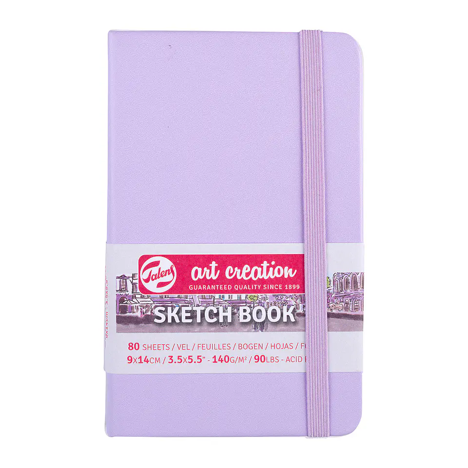 Libreta Sketchbook Violeta Pastel Lisa 140grs 80hjs - Art Creation 2