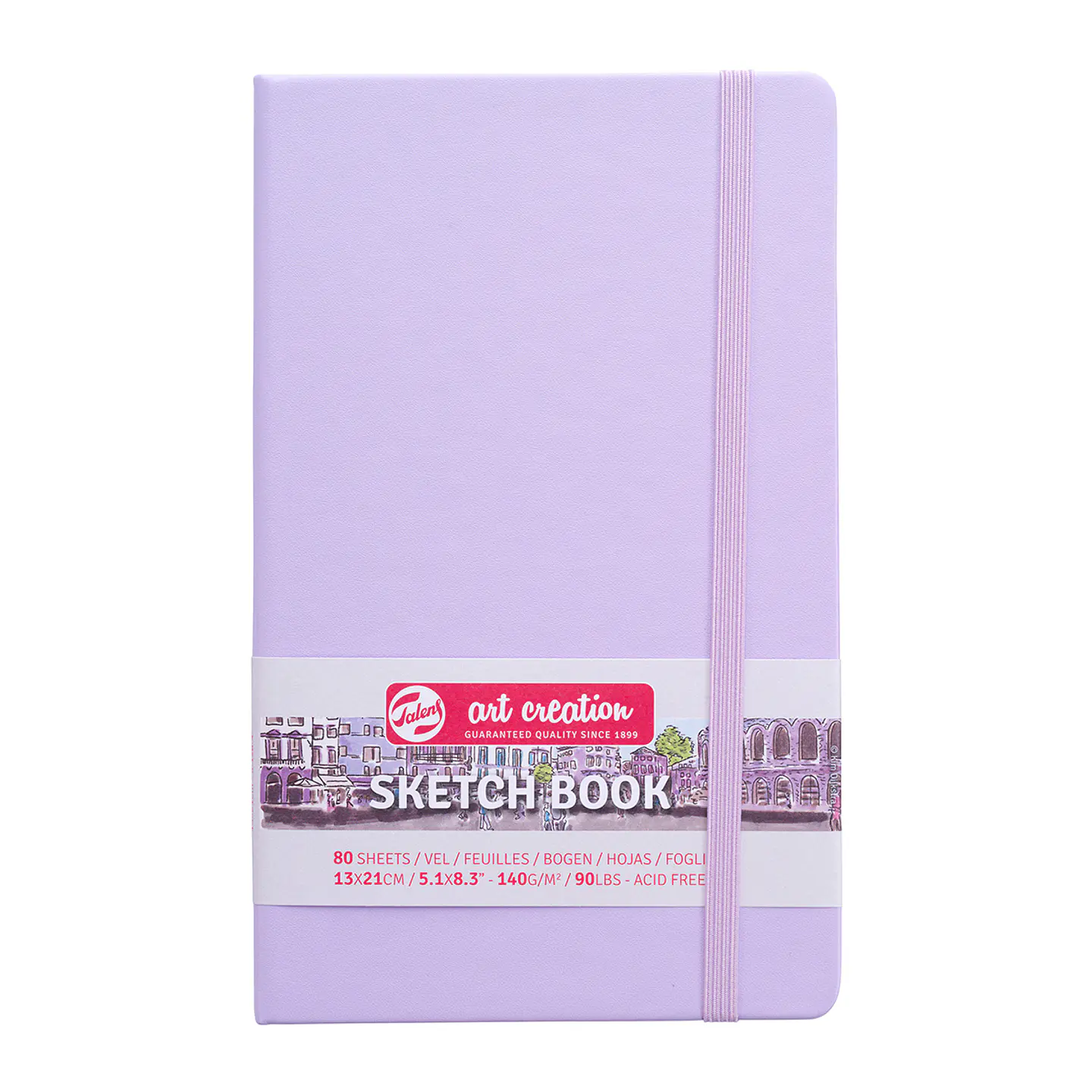 Libreta Sketchbook Violeta Pastel Lisa 140grs 80hjs - Art Creation 4