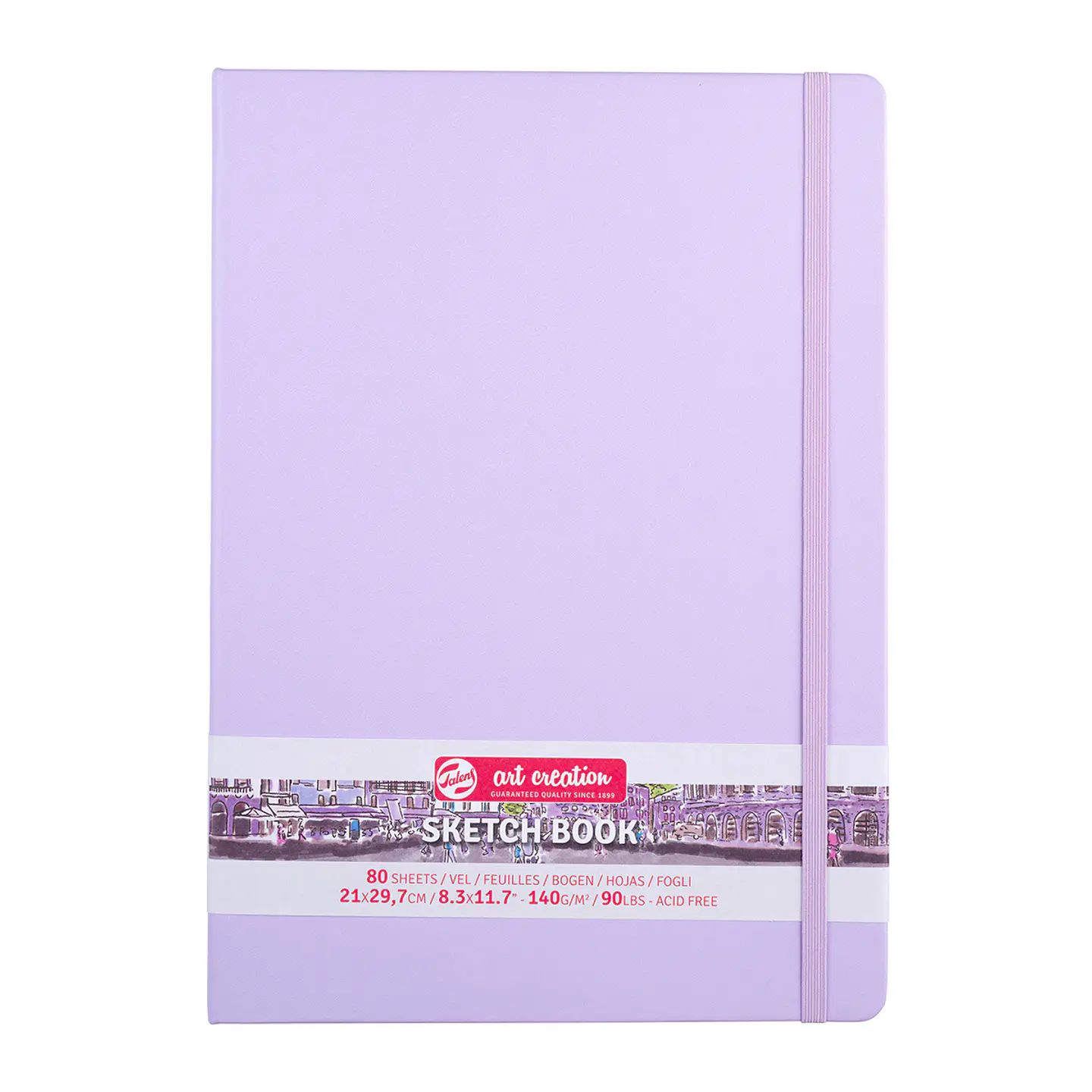 Libreta Sketchbook Violeta Pastel Lisa 140grs 80hjs - Art Creation 5