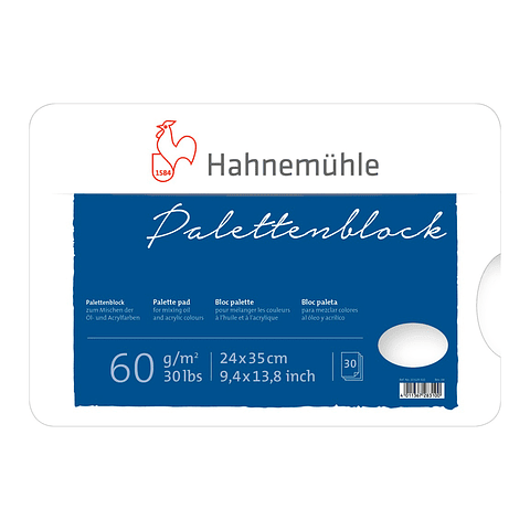 Paleta Para Mezclar Hahnemuhle 60gr 24x35cm 30hjs