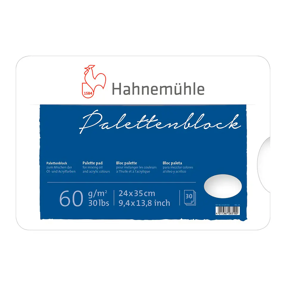 Paleta Para Mezclar Hahnemuhle 60gr 24x35cm 30hjs 1