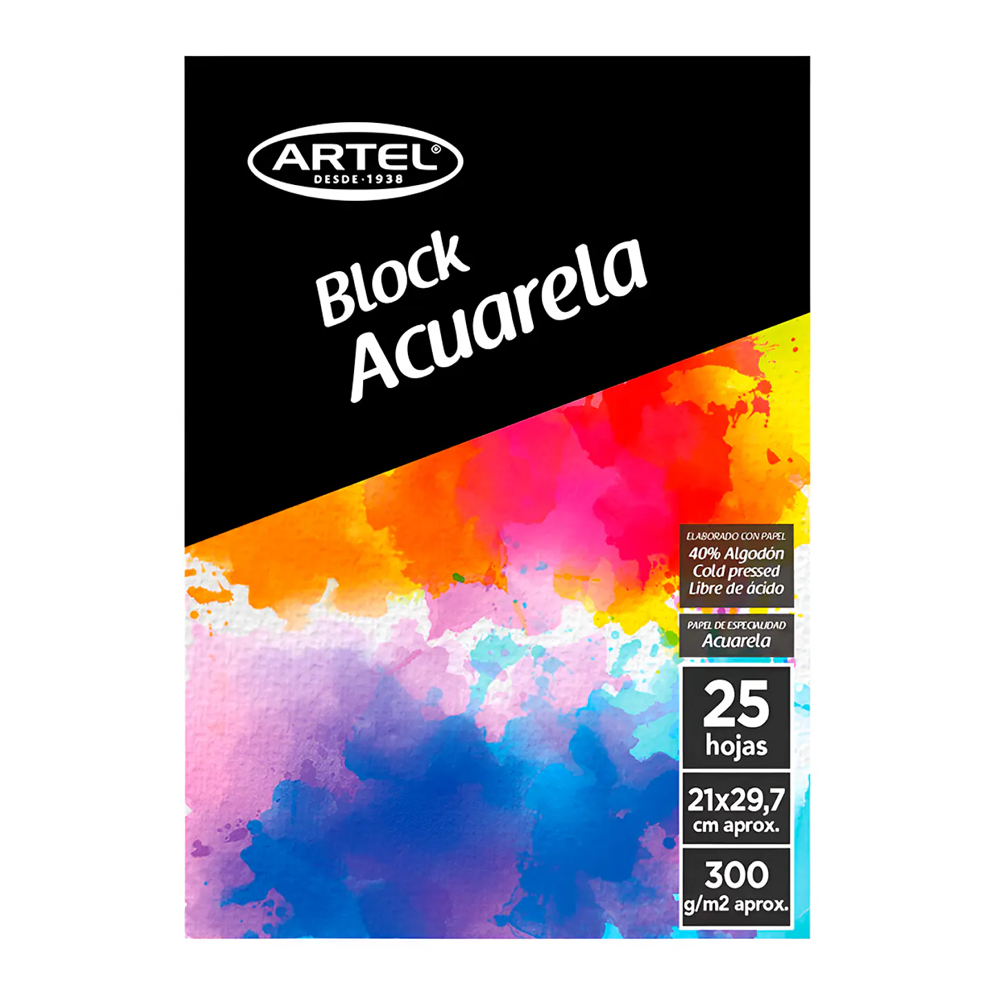 Block Acuarela Artel 300gr A4  1