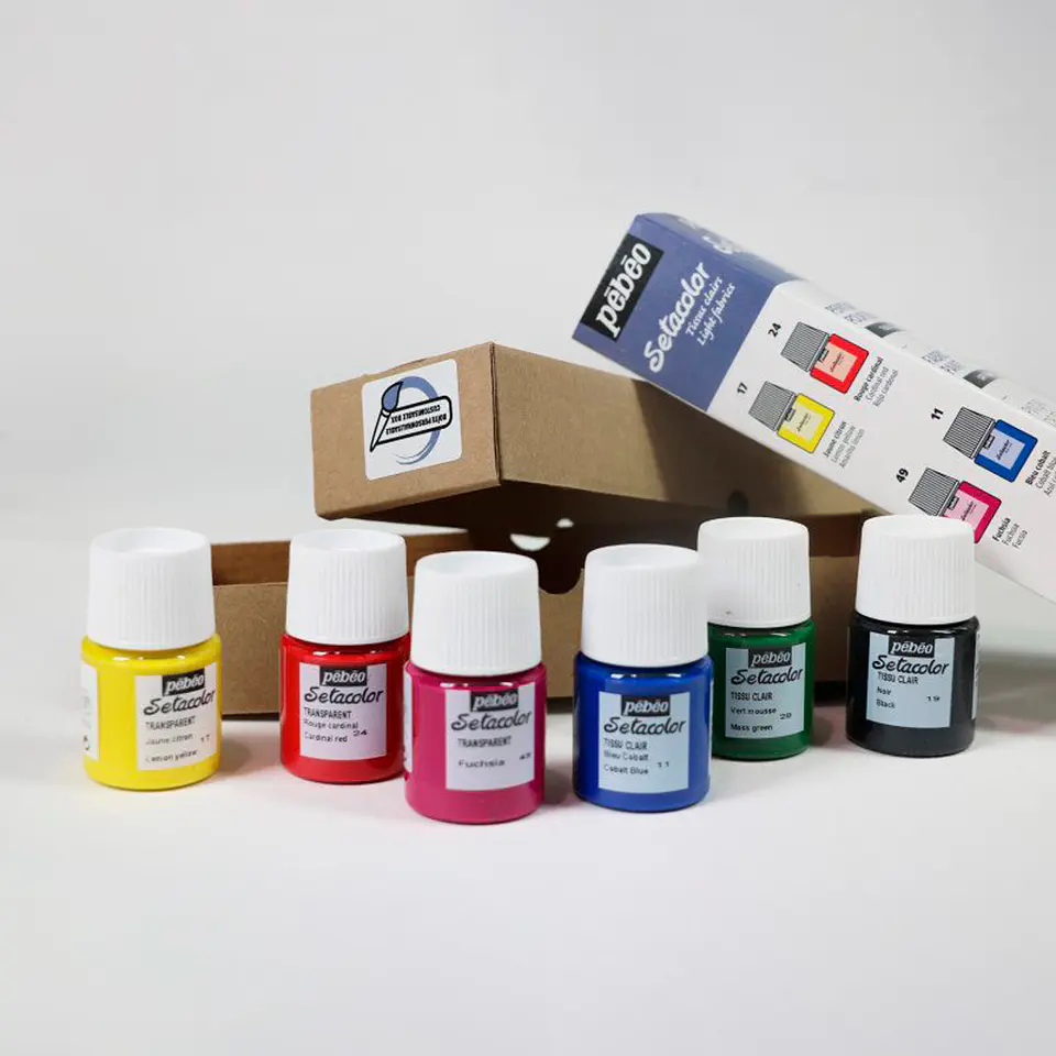 Pintura para Telas Claras Pebeo Setacolor Set 6 Colores x 20ml 3