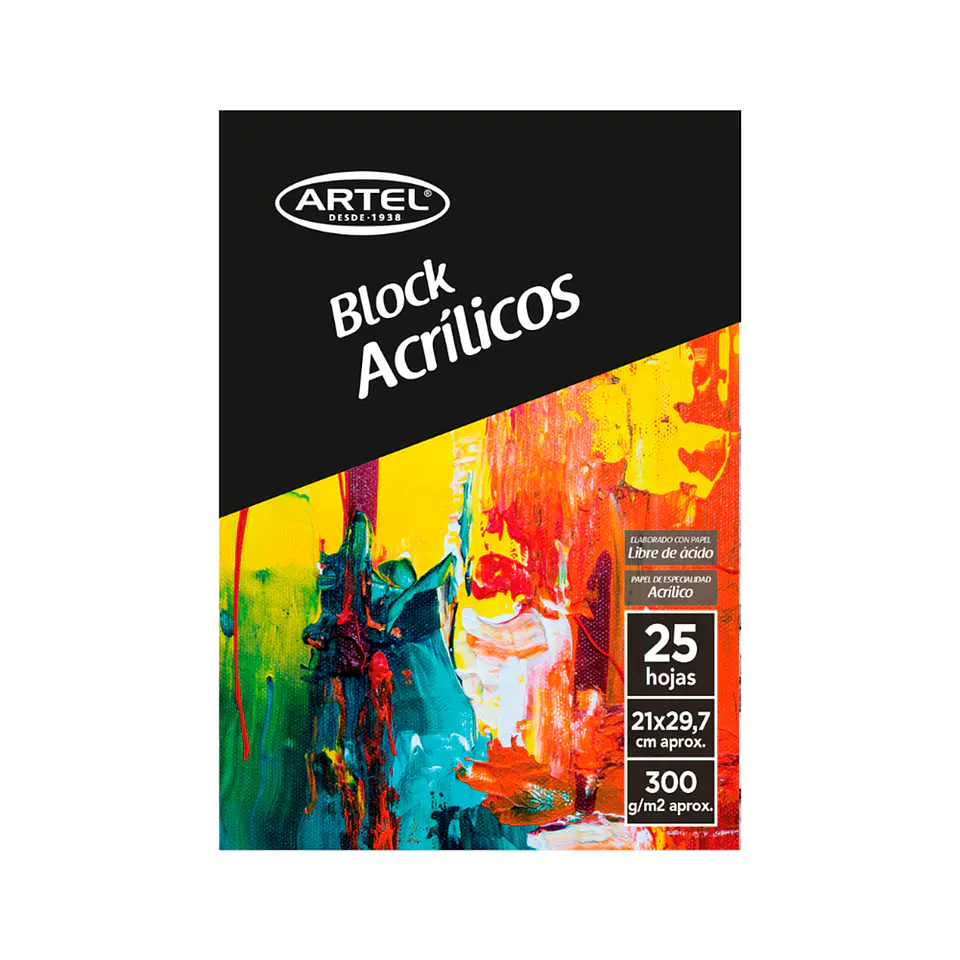 Block Acrílicos 300gr A4 - Artel 1
