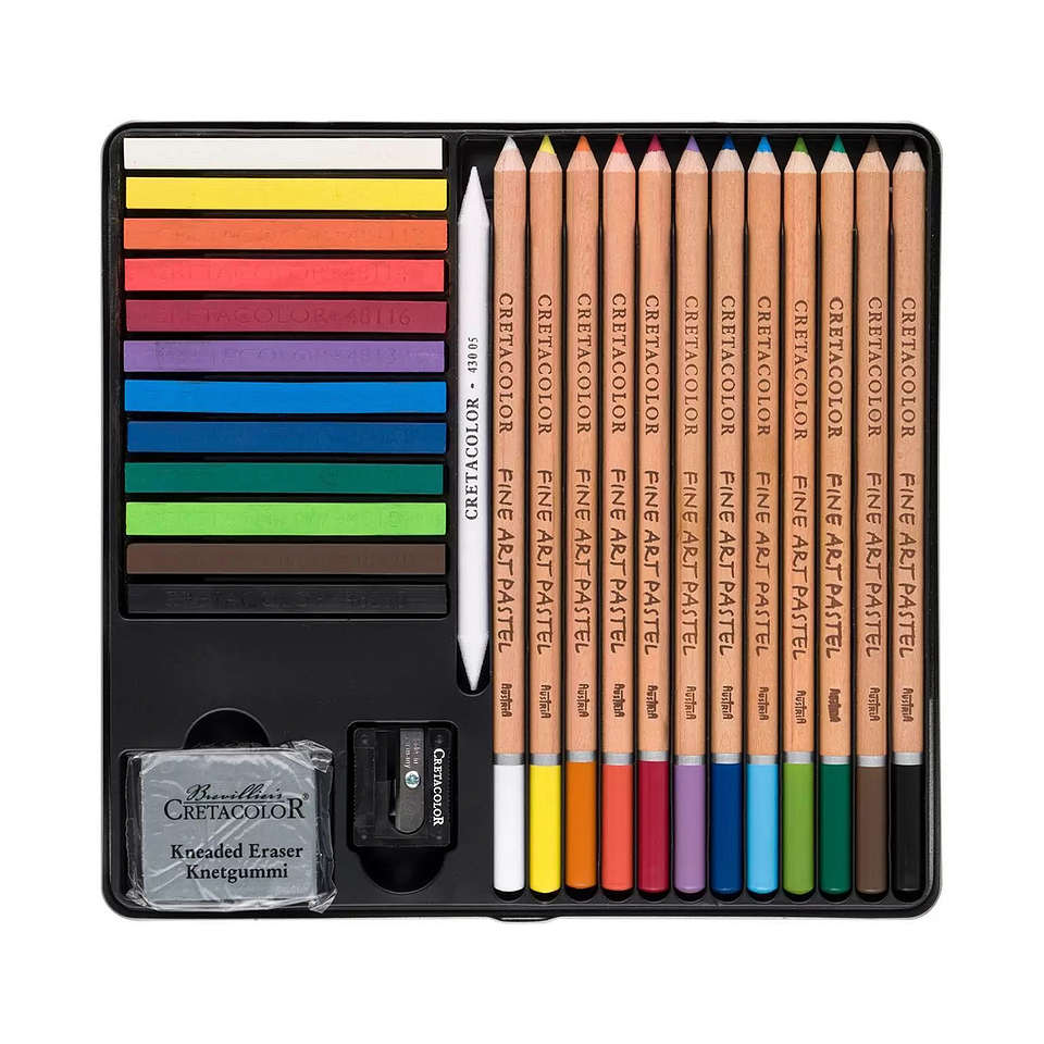 Estuche Básico 27 Piezas Pastel Cretacolor 2
