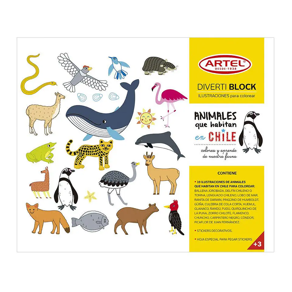 Divertiblock Animales Chilenos - Artel 1