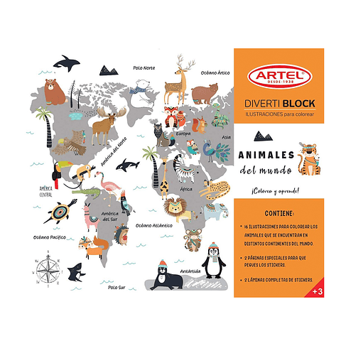 Divertiblock Animales del Mundo - Artel