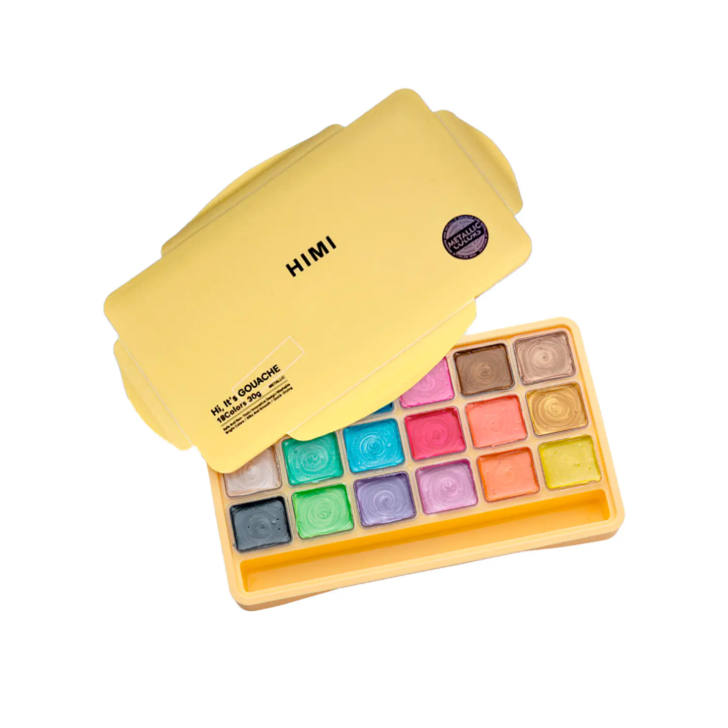 Himi Pintura Gouache Metalizada 18 Colores 30ml (NO INCLUYE PINCEL) 1