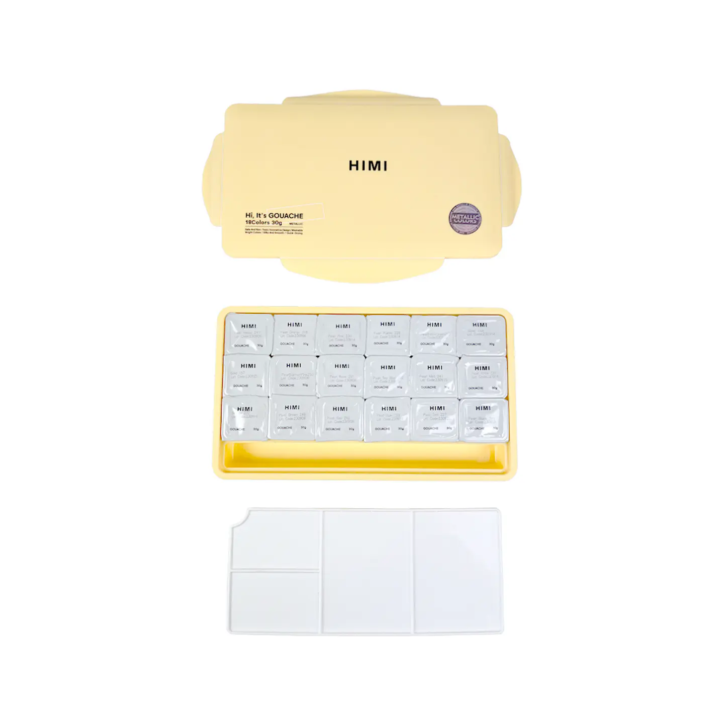 Himi Pintura Gouache Metalizada 18 Colores 30ml (NO INCLUYE PINCEL) 3