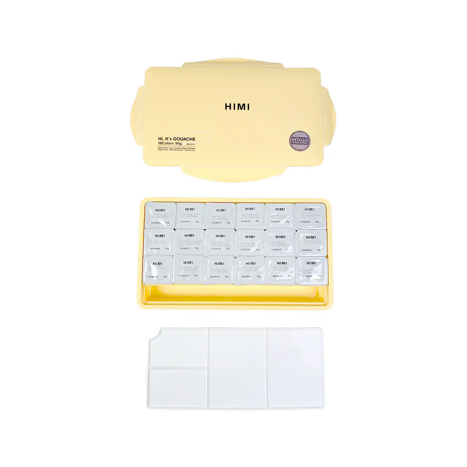 Himi Pintura Gouache Metalizada 18 Colores 30ml (NO INCLUYE PINCEL) 3