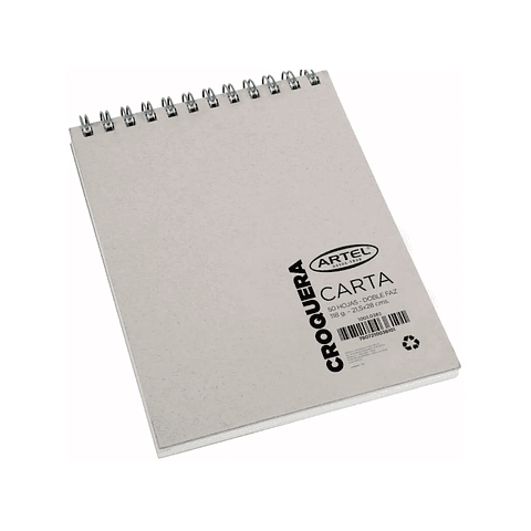 Croquera Doble Faz Carta 21X28cm. 50 Hojas