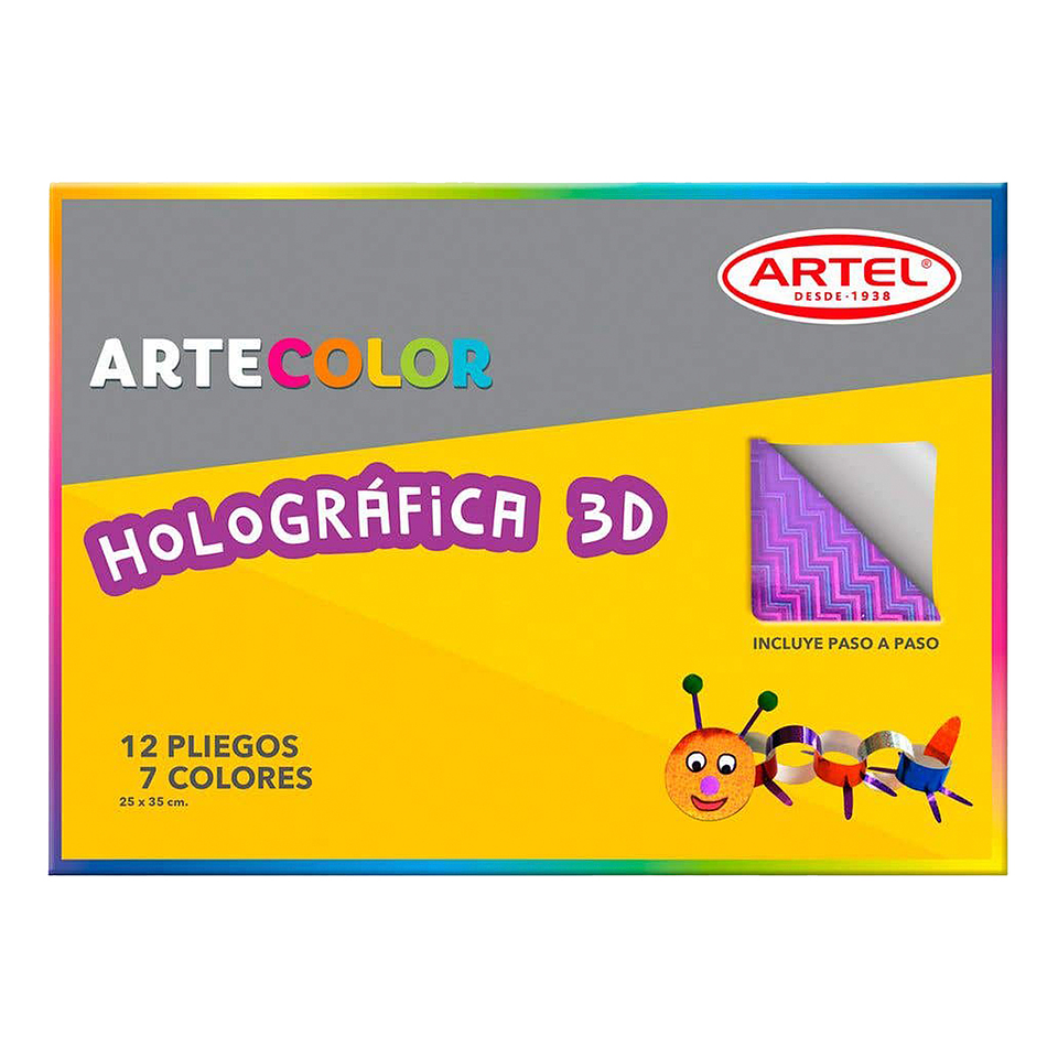 Estuche Artecolor Papel Holográfico - Artel 1