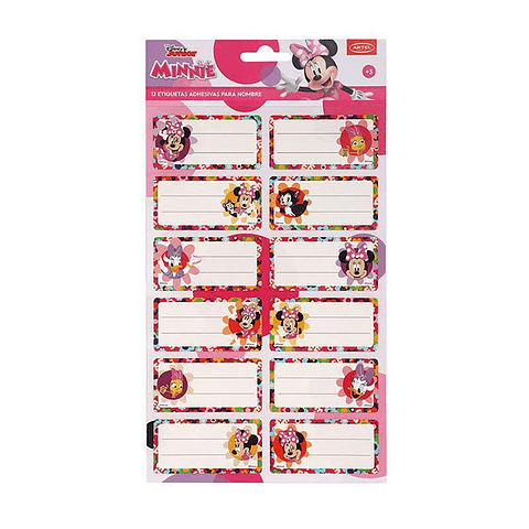 Set 12 Etiquetas 35x70mm Minnie - Artel
