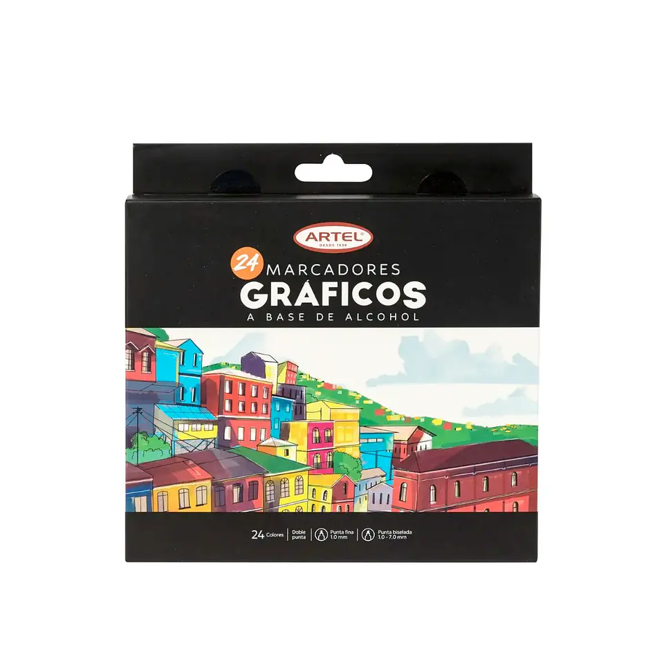 Marcadores Gráficos 24 Colores 1