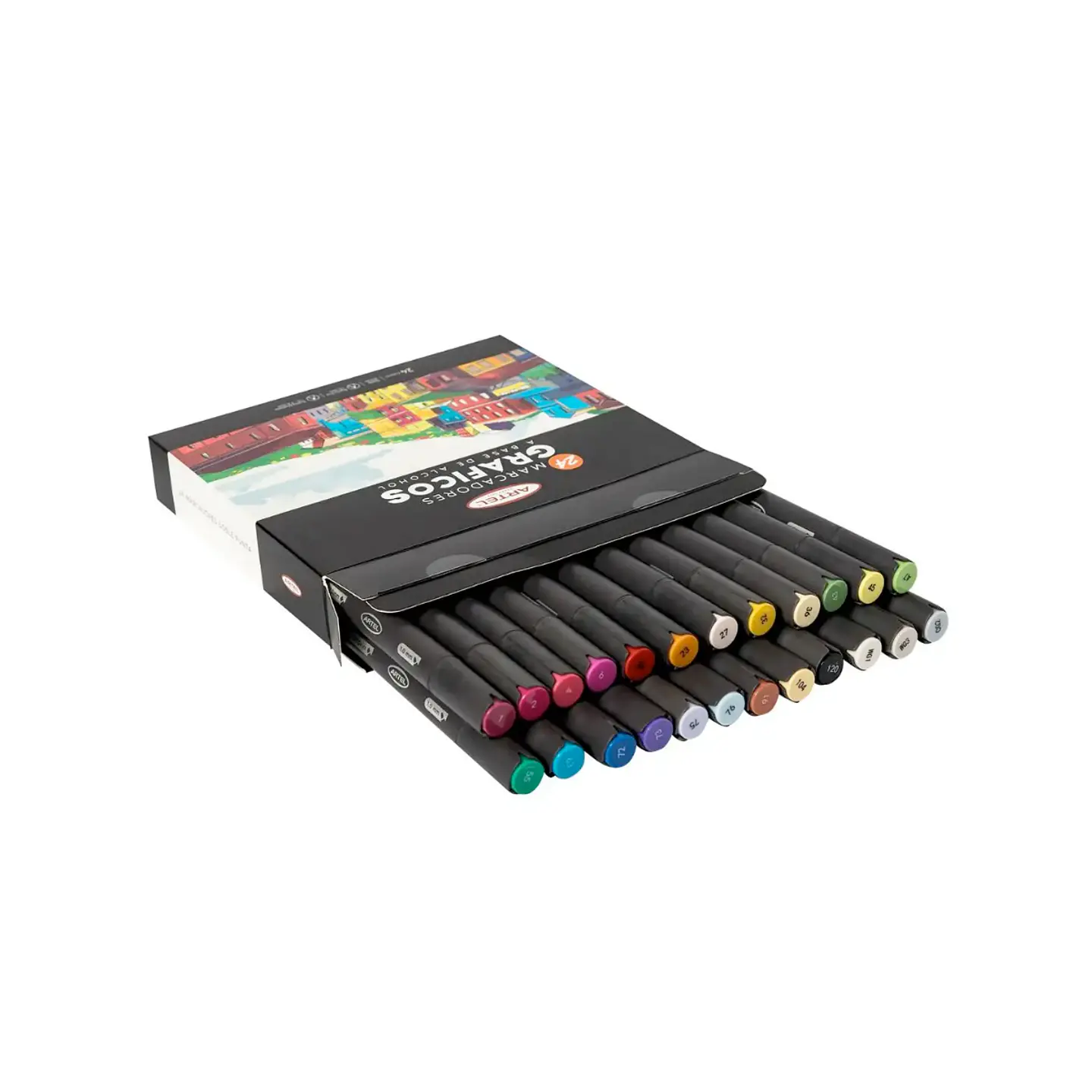 Marcadores Gráficos 24 Colores 2