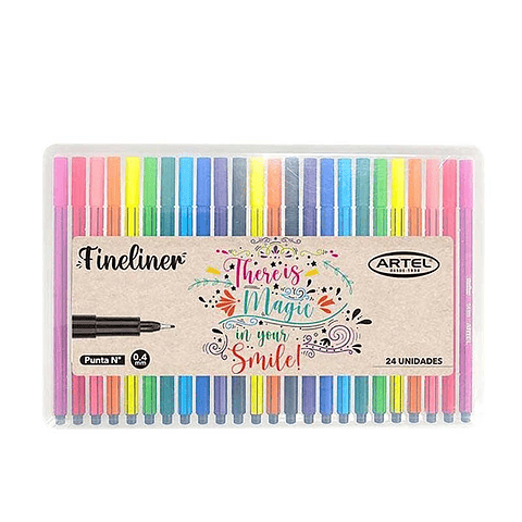 Estuche Fineliner Artel 24 colores