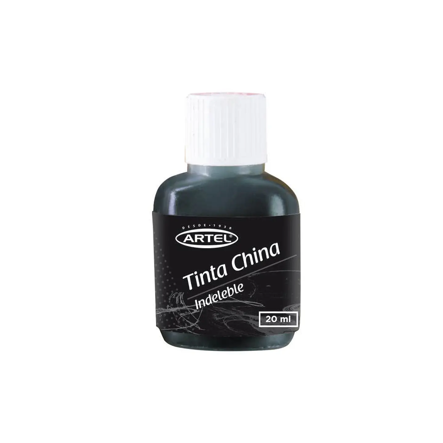 Frasco 20 cc Tinta china Artel negra 2