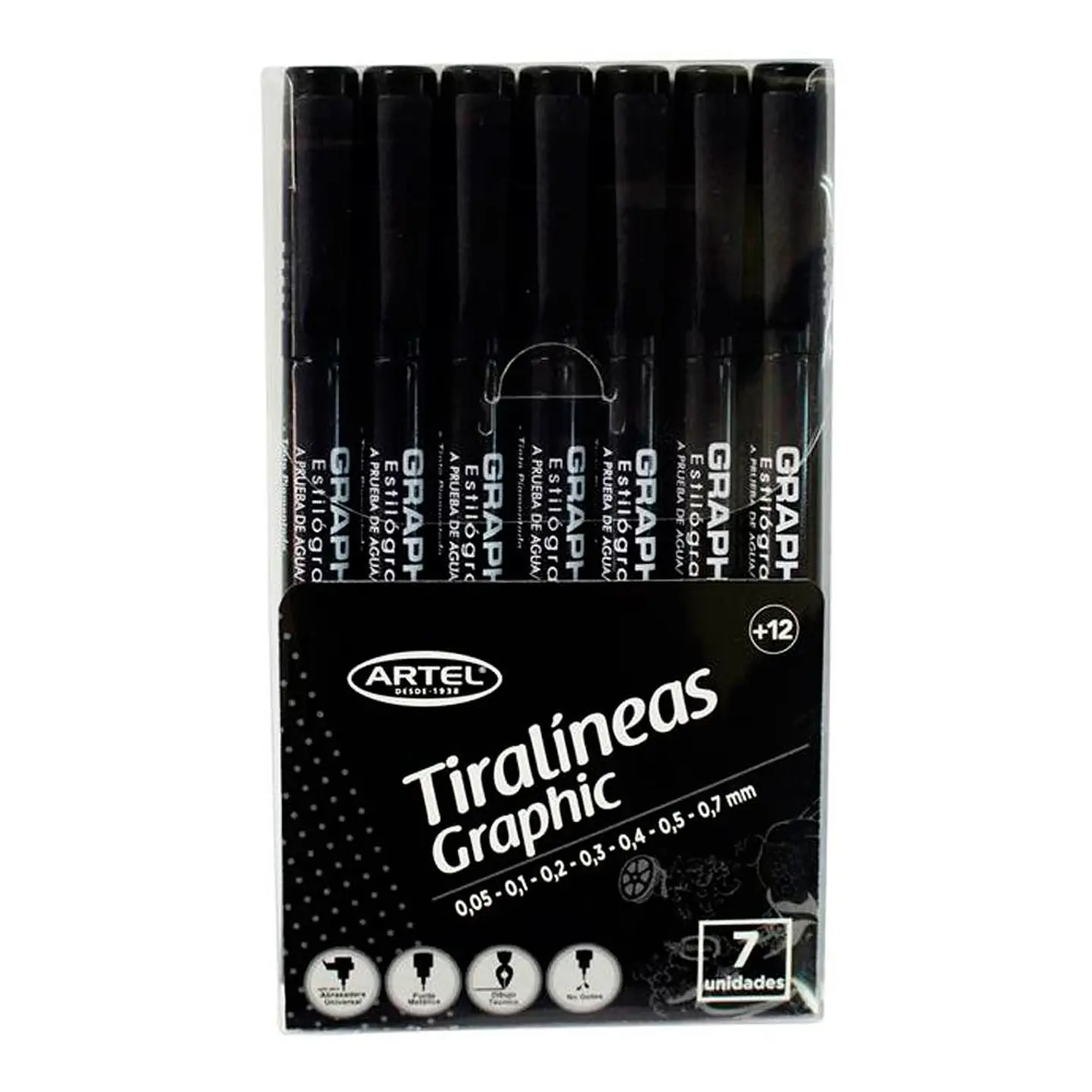 Set 7 Tiralineas Artel 1