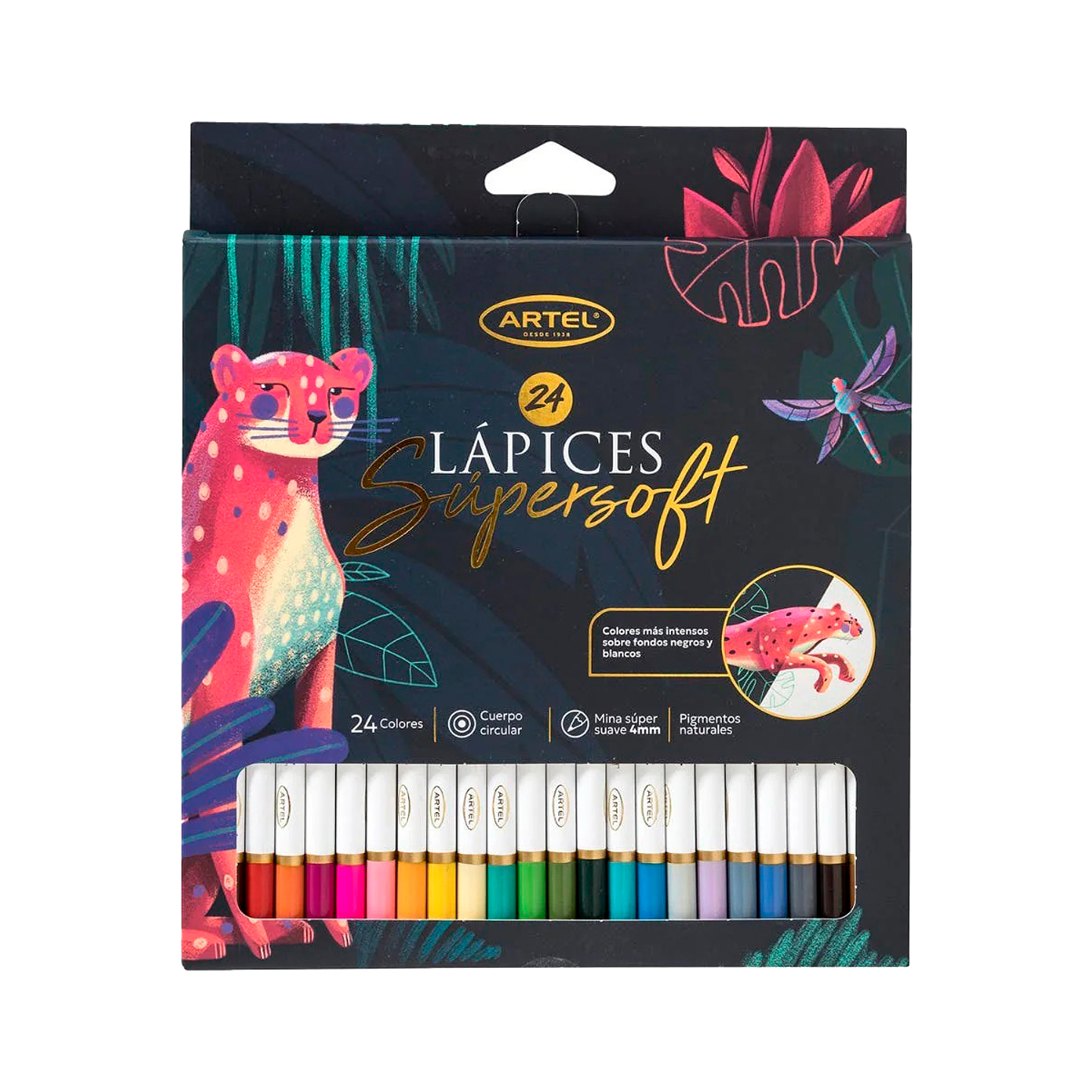 Lápices de colores Super Soft 24 colores - Artel 1